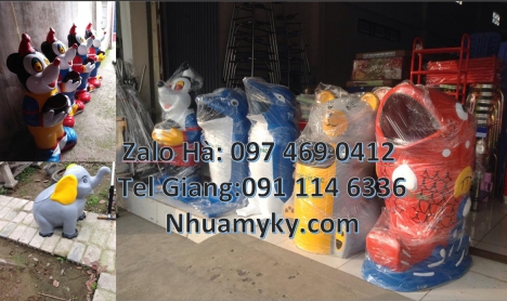 thùng rác con vật, Thùng rác hình con thú, thùng rác nhựa hình thú, thùng rác hình con vật giá rẻ hc
