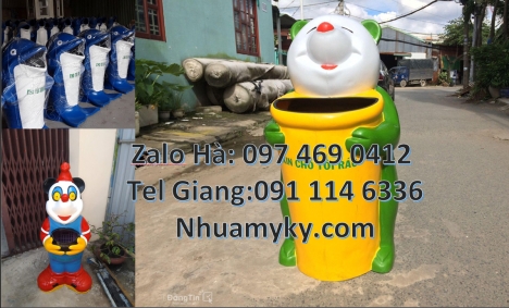 thùng rác con vật, Thùng rác hình con thú, thùng rác nhựa hình thú, thùng rác hình con vật giá rẻ hc