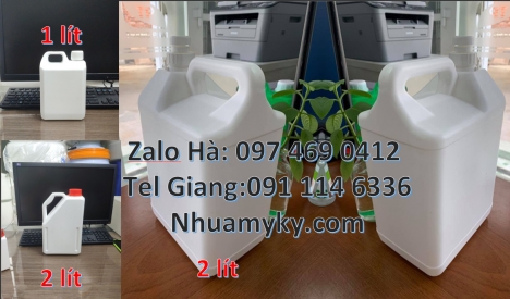 Can nhựa 1 lít màu trắng, can 1l hdpe trắng giá rẻ can nhựa cao cấp Địa chỉ bán can hdpe, Can 1l đự