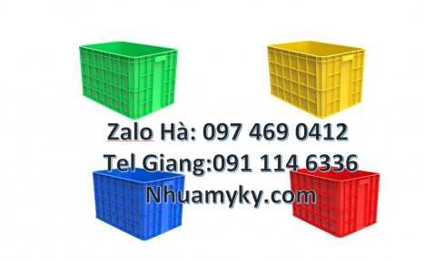 thùng nhựa đựng trái cây sóng nhựa duy tân, thùng nhựa bít, Sọt nhựa, thùng nhựa đặc b3, Thùng nhự