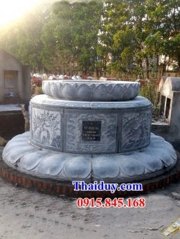 10 nhà mồ hình tròn đẹp tp hồ chí minh - mộ đá xanh nguyên khối