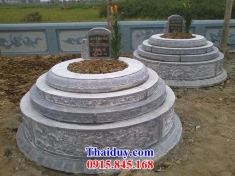11 Nhà mồ tổ đẹp bình dương - mộ hình tròn bằng đá