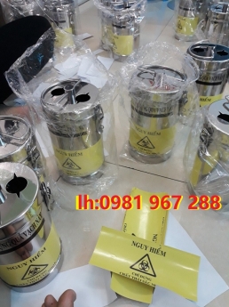 Bình hủy kim inox ,hộp đựng vật sác nhọn