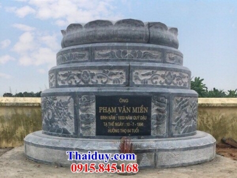 10 nhà mồ hình tròn đẹp tp hồ chí minh - mộ đá xanh nguyên khối