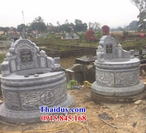 013 nhà mồ hình tròn đẹp cần thơ - lăng mộ bằng đá tự nhiên