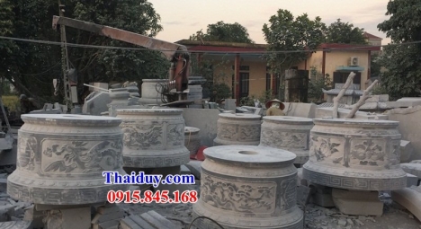 013 nhà mồ hình tròn đẹp cần thơ - lăng mộ bằng đá tự nhiên