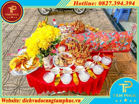 Chuyên cung cấp dịch vụ bày trí mâm cúng khai trương trọn gói