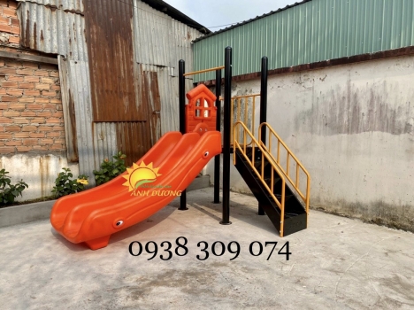 Cầu trượt 2 khối nhà dành cho bé