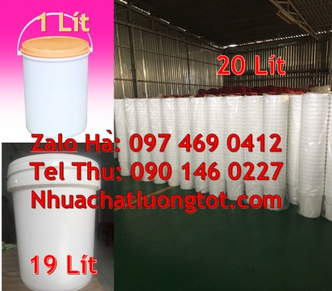 Thùng sơn giá rẻ, Xô nhựa Vỏ thùng đựng sơn 20 lít, Vỏ thùng đựng sơn 22 lít, Thùng nhựa vuô