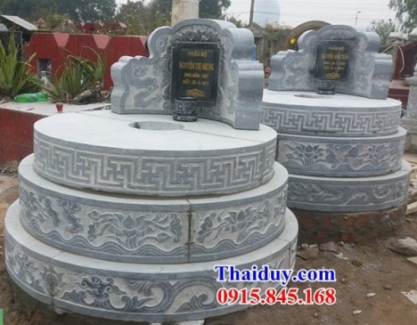 11 Nhà mồ tổ đẹp bình dương - mộ hình tròn bằng đá