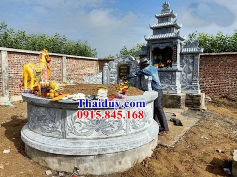 013 nhà mồ hình tròn đẹp cần thơ - lăng mộ bằng đá tự nhiên