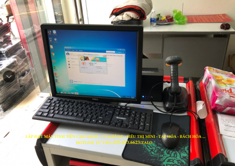 Máy tính tiền cho shop, cửa hàng tiện lợi, siêu thị