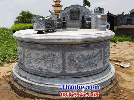 013 nhà mồ hình tròn đẹp cần thơ - lăng mộ bằng đá tự nhiên