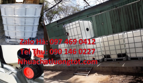 Thùng nhựa ibc, Thùng nhựa 1000l đựng hóa chất, Bồn ibc 1000l đựng chất lỏng, Tank IBC 1000L, thùng