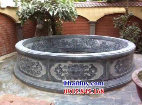 10 nhà mồ hình tròn đẹp tp hồ chí minh - mộ đá xanh nguyên khối