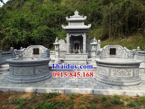 10 nhà mồ hình tròn đẹp tp hồ chí minh - mộ đá xanh nguyên khối