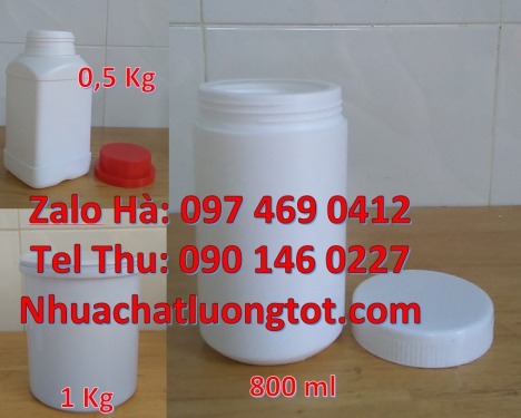 hũ 500gr đựng axit, hũ giá rẻ, hũ hdpe, Hũ nhựa 200gr đựng dung môi, hũ 1kg đựng bánh kẹo, hũ 500gr