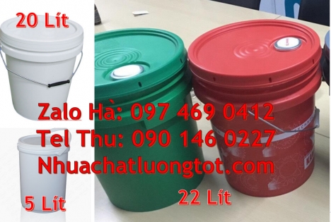 Thùng sơn giá rẻ, Xô nhựa Vỏ thùng đựng sơn 20 lít, Vỏ thùng đựng sơn 22 lít, Thùng nhựa vuô
