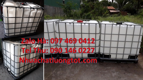 Thùng nhựa ibc, Thùng nhựa 1000l đựng hóa chất, Bồn ibc 1000l đựng chất lỏng, Tank IBC 1000L, thùng