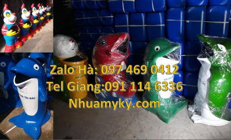 giá bán thùng rác hình con thú tại hcm, thùng rác hình thú giá rẻ Báo giá thùng rác con thú, Thùng r