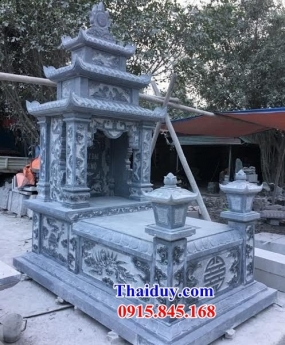 trà vinh lắp đặt lăng mộ đẹp - 18 mộ ba mái bằng đá khối
