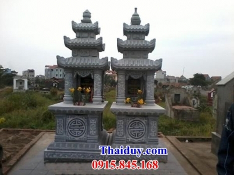 cao bằng thiết kế 09 lăng mộ đá đơn giản - mộ đá ba mái đẹp