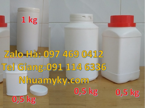 Nơi bán hũ 2kg hdpe, Hũ tròn 0.8l, Hũ đựng thực phẩm, Hủ nhựa 1kg garenty đựng thuốc thú ý