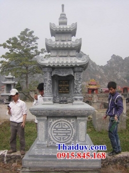 trà vinh lắp đặt lăng mộ đẹp - 18 mộ ba mái bằng đá khối