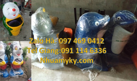 giá bán thùng rác hình con thú tại hcm, thùng rác hình thú giá rẻ Báo giá thùng rác con thú, Thùng r