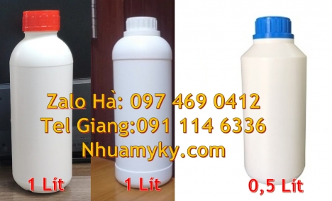 chai 100ml vuông hdpe, chai xịt phun sương 500ml chai 250ml đựng thuốc thủy sản, chai 500ml đựng