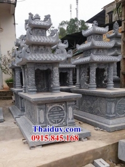 trà vinh lắp đặt lăng mộ đẹp - 18 mộ ba mái bằng đá khối