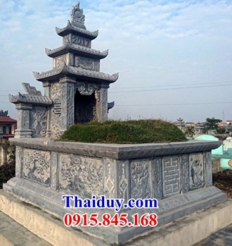 cao bằng thiết kế 09 lăng mộ đá đơn giản - mộ đá ba mái đẹp