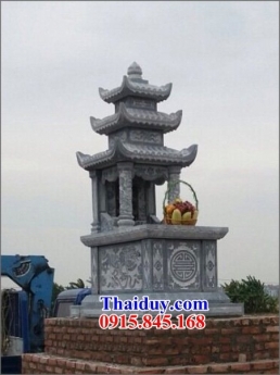 cao bằng thiết kế 09 lăng mộ đá đơn giản - mộ đá ba mái đẹp