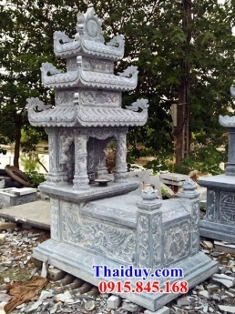 trà vinh lắp đặt lăng mộ đẹp - 18 mộ ba mái bằng đá khối