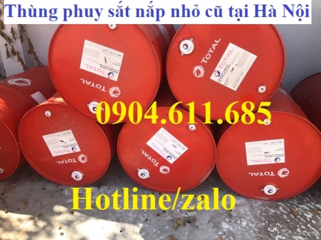 Thùng phuy sắt nắp nhỏ làm bè, thùng phuy sắt cũ làm bàn ghế