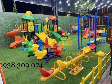 Bập bênh lò xo 2 ghế, 4 ghế nhập khẩu