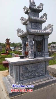 trà vinh lắp đặt lăng mộ đẹp - 18 mộ ba mái bằng đá khối