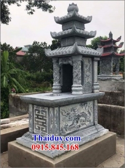 cao bằng thiết kế 09 lăng mộ đá đơn giản - mộ đá ba mái đẹp