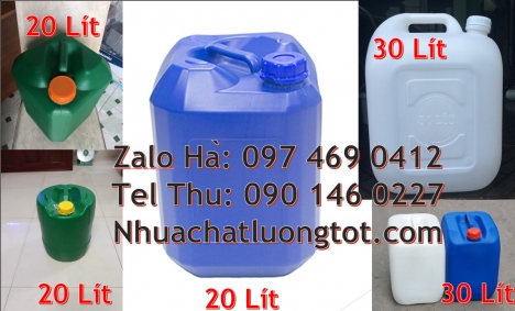 can 20l giá rẻ, can 25l giá rẻ, Can hdpe 20l vuông Can vuông 25l đựng phân bón, can 25l trắng, Can