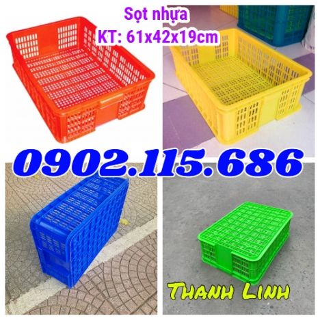 Sọt nhựa rỗng HS009, thùng nhựa rỗng, sọt nhựa đựng linh kiện, sọt nhựa HS009, sọt nhựa siêu thị,  s