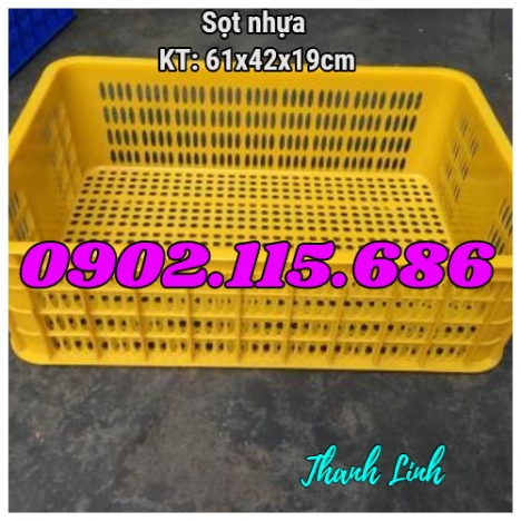 Sọt nhựa rỗng HS009, thùng nhựa rỗng, sọt nhựa đựng linh kiện, sọt nhựa HS009, sọt nhựa siêu thị,  s