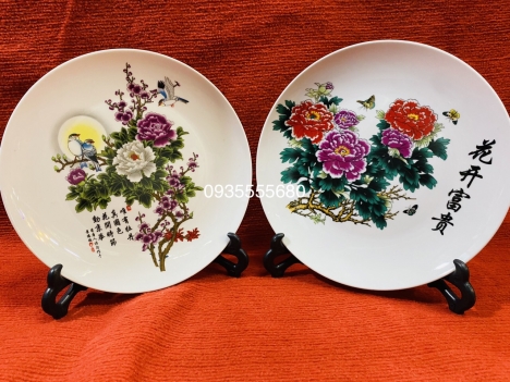 Giao lưu đôi đĩa sứ giang tây hàng décor