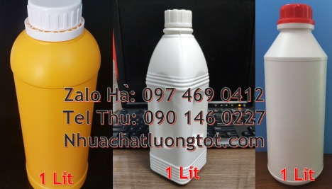 Chai 500ml miệng nhỏ, chai nhựa 1l đựng axit, chai hdpe, chai giá rẻ, chai xịt khử trùng 100ml Chai
