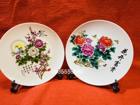 Giao lưu đôi đĩa sứ giang tây hàng décor