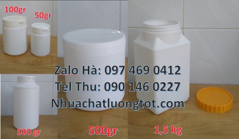 Nơi bán hũ 2kg hdpe, Hũ tròn 0.8l, Hũ đựng thực phẩm Hủ nhựa 1kg garenty đựng thuốc thú ý, Hủ nhựa