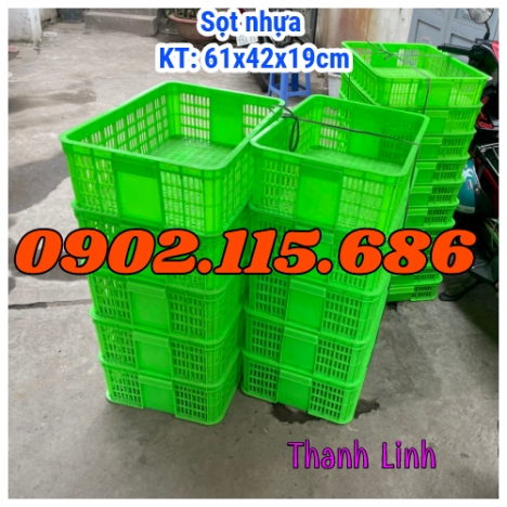 Sọt nhựa rỗng HS009, thùng nhựa rỗng, sọt nhựa đựng linh kiện, sọt nhựa HS009, sọt nhựa siêu thị,  s