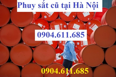 Thùng phuy sắt cũ giá rẻ tại Hà Nội, nơi cung cấp phuy sắt cũ uy tín, độ mới cao