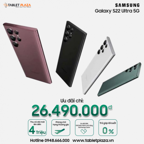 Hot hot galaxy s22 ultral 5g giá chấn động