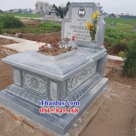 16 Thanh hoá mộ đá không mái đẹp - mộ đá đơn giản