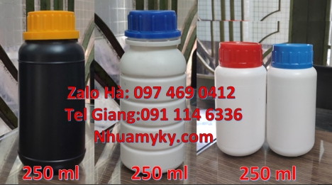 chai nhựa đựng hóa chất, Chai 500ml miệng nhỏ, chai hdpe giá rẻ, chai 50ml nắp xé, bình nhựa 0.5 lít